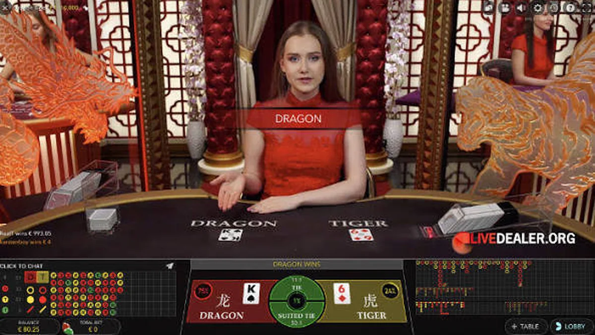 Playing Evolution´s live dealer Dragon Tiger - YamanPlus Philippines