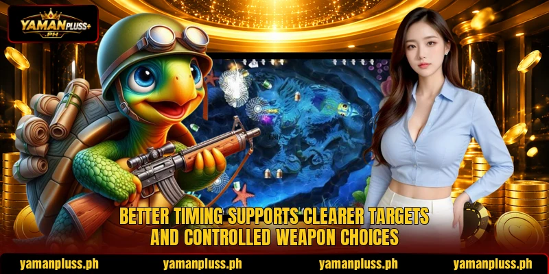 Better timing supports clearer targets and controlled weapon choices Better timing supports clearer targets and controlled weapon choices
