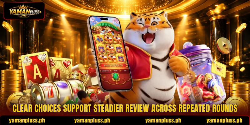 Clear choices support steadier review across repeated rounds Clear choices support steadier review across repeated rounds