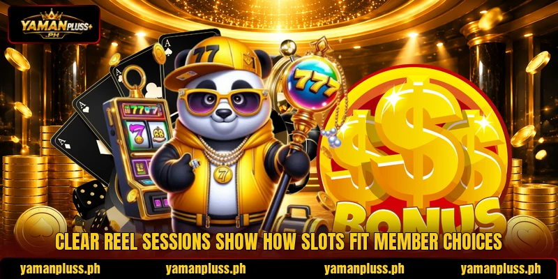 Clear reel sessions show how slots fit member choices Clear reel sessions show how slots fit member choices