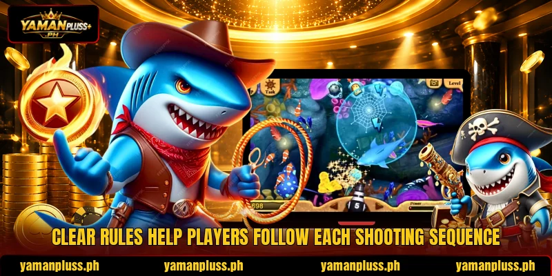 Clear rules help players follow each shooting sequence Clear rules help players follow each shooting sequence
