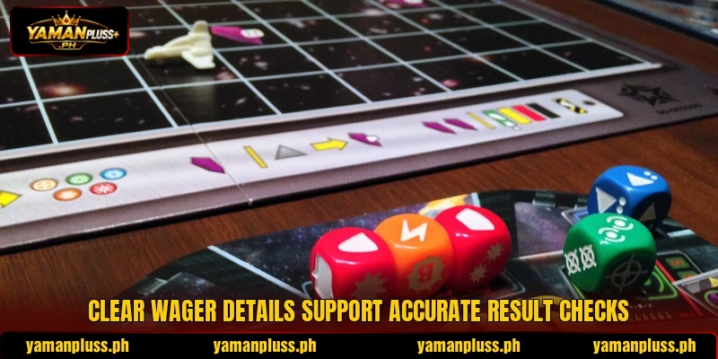 Clear wager details support accurate result checks Clear wager details support accurate result checks