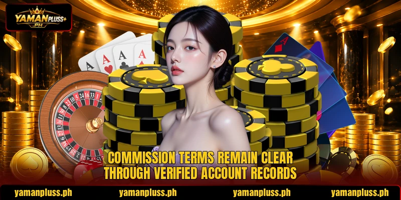 Commission terms remain clear through verified account records Commission terms remain clear through verified account records