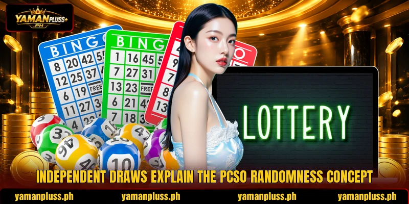 Independent draws explain the pcso randomness concept Independent draws explain the pcso randomness concept