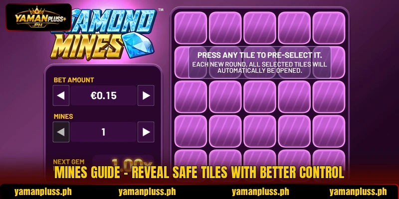 Mines Guide - Reveal Safe Tiles With Better Control