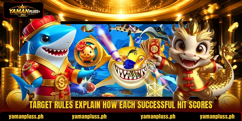 Target rules explain how each successful hit scores Target rules explain how each successful hit scores