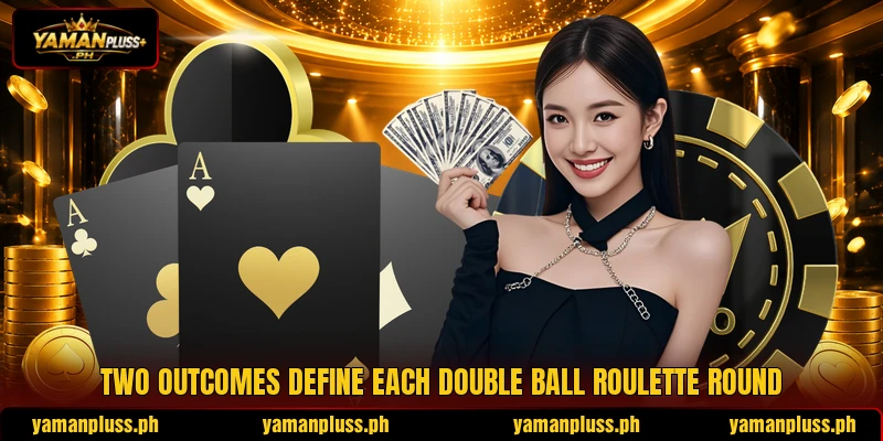 Two outcomes define each double ball roulette round Two outcomes define each double ball roulette round